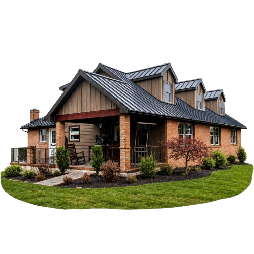 Standing seam metal roofing installed on a Pennsylvania home