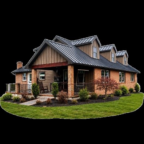 Standing seam metal roofing installed on a Pennsylvania home